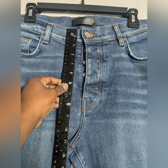 Amiri Skinny Jeans Button Fly Med Wash Distressed Sz 38 - Picture 9 of 13